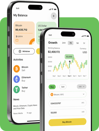 Funds Coin trading platform with live market data